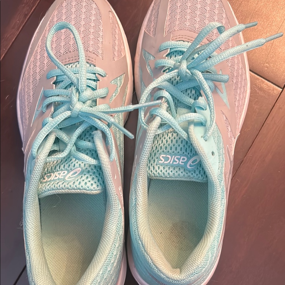 Asics Blue Sneakers Breathable Mesh Design